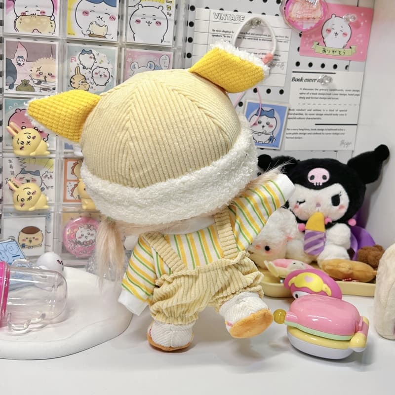 【20cm】ぬいぐるみ服 こいぬサロペット