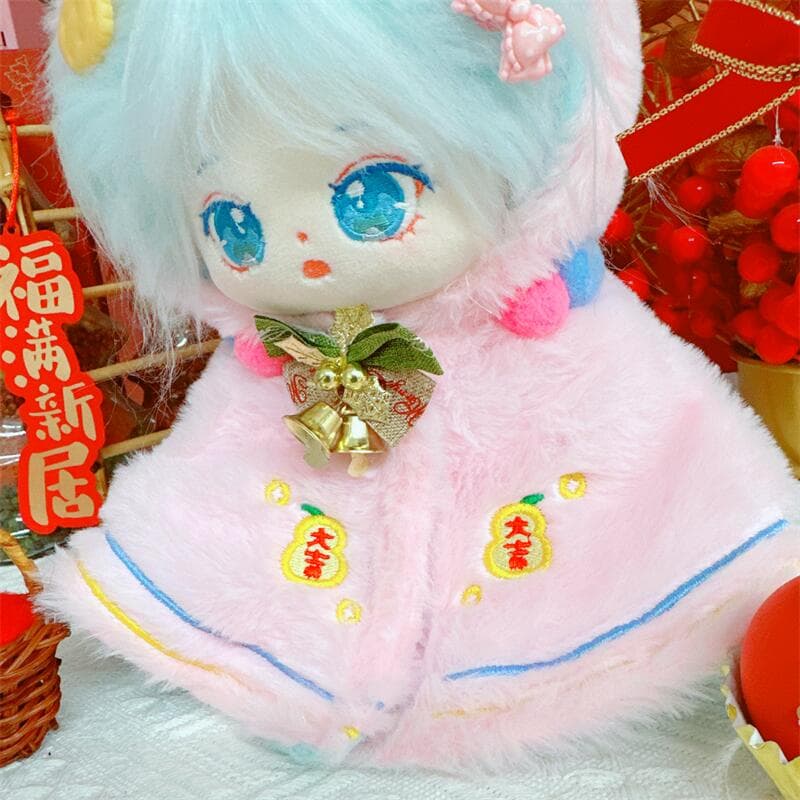 【20cm】ぬいぐるみ服 春節シカポンチョ