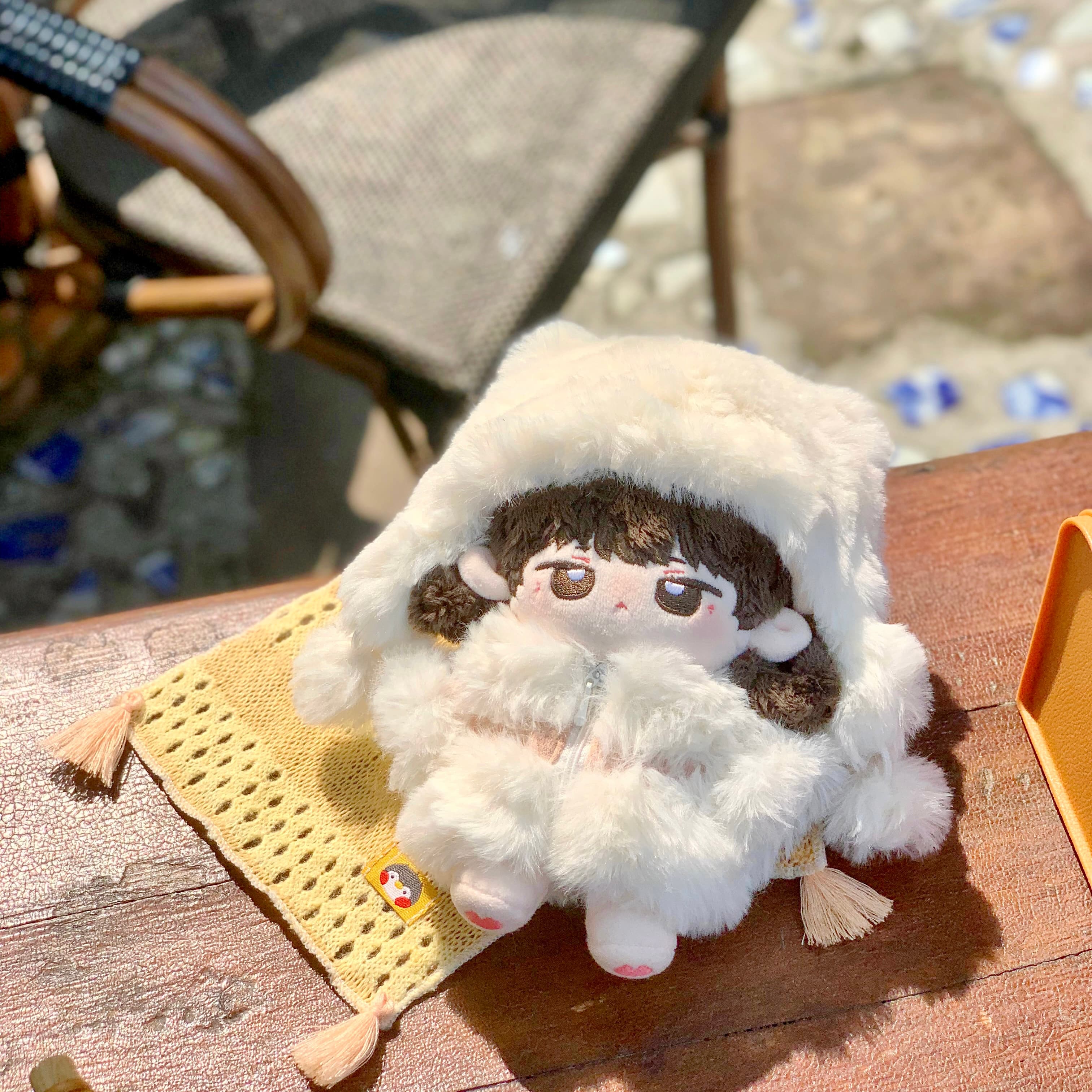 【10cm/15cm】 ぬいぐるみ服 もこもこクマさん着ぐるみコート