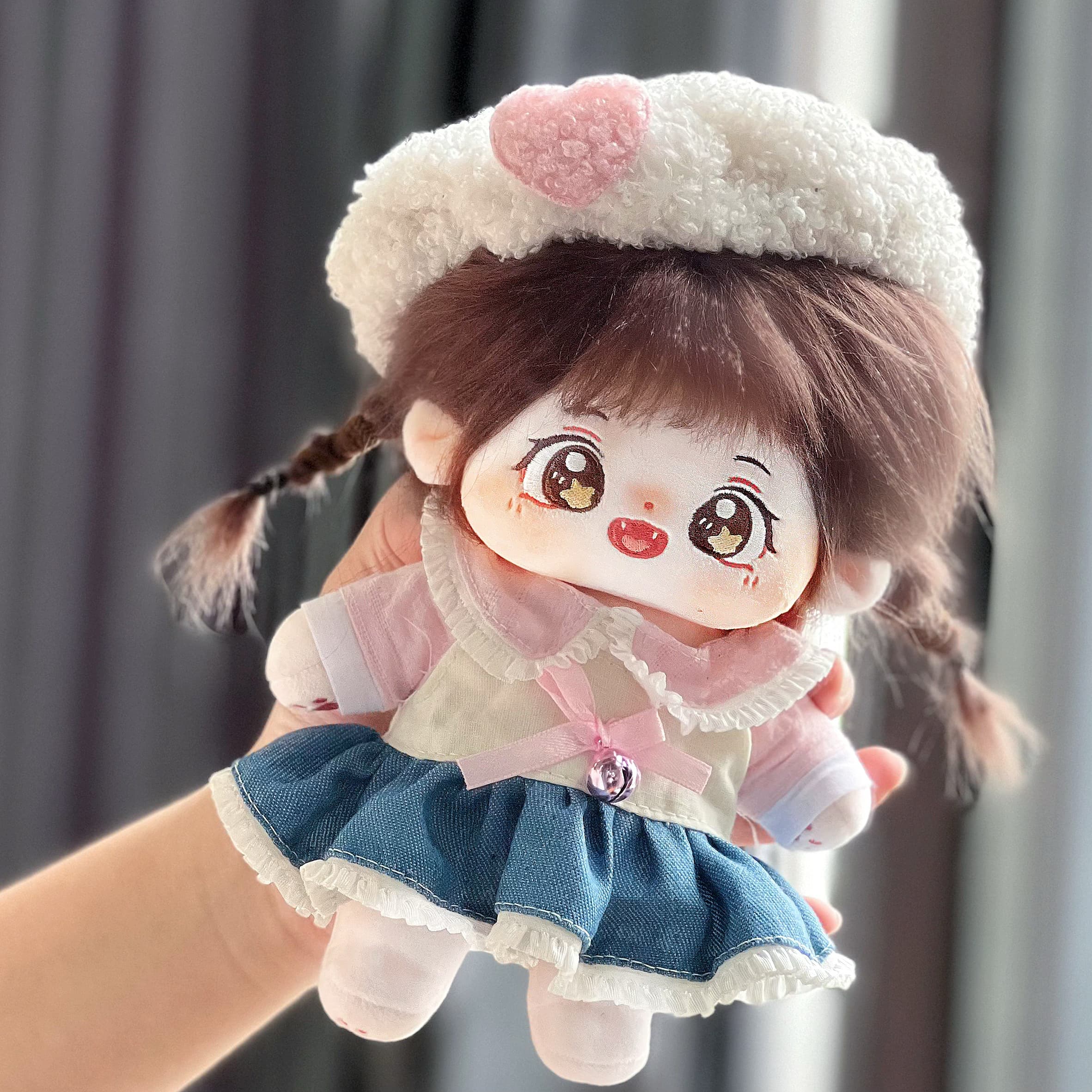 【20cm】ぬいぐるみ服 淡色おでかけコーデ 全5種