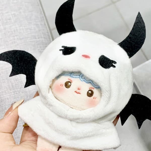 【10cm】 ぬいぐるみ服 天使な悪魔?デビルポンチョ