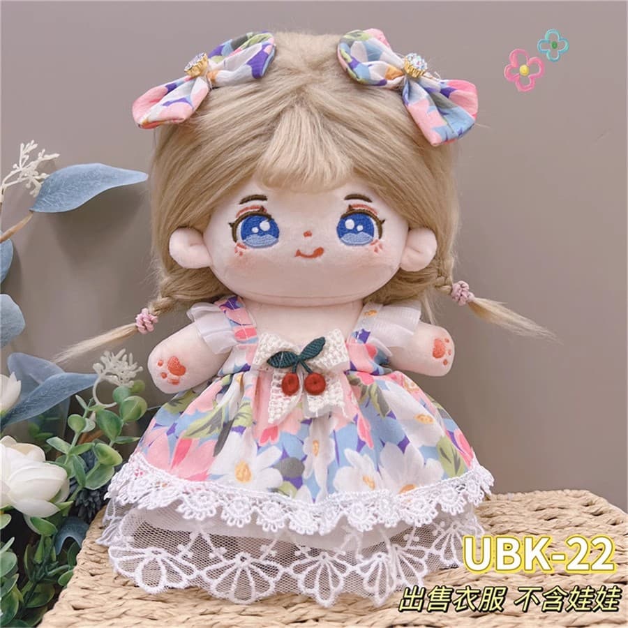 【20cm】ぬいぐるみ服 フリルワンピース全18種