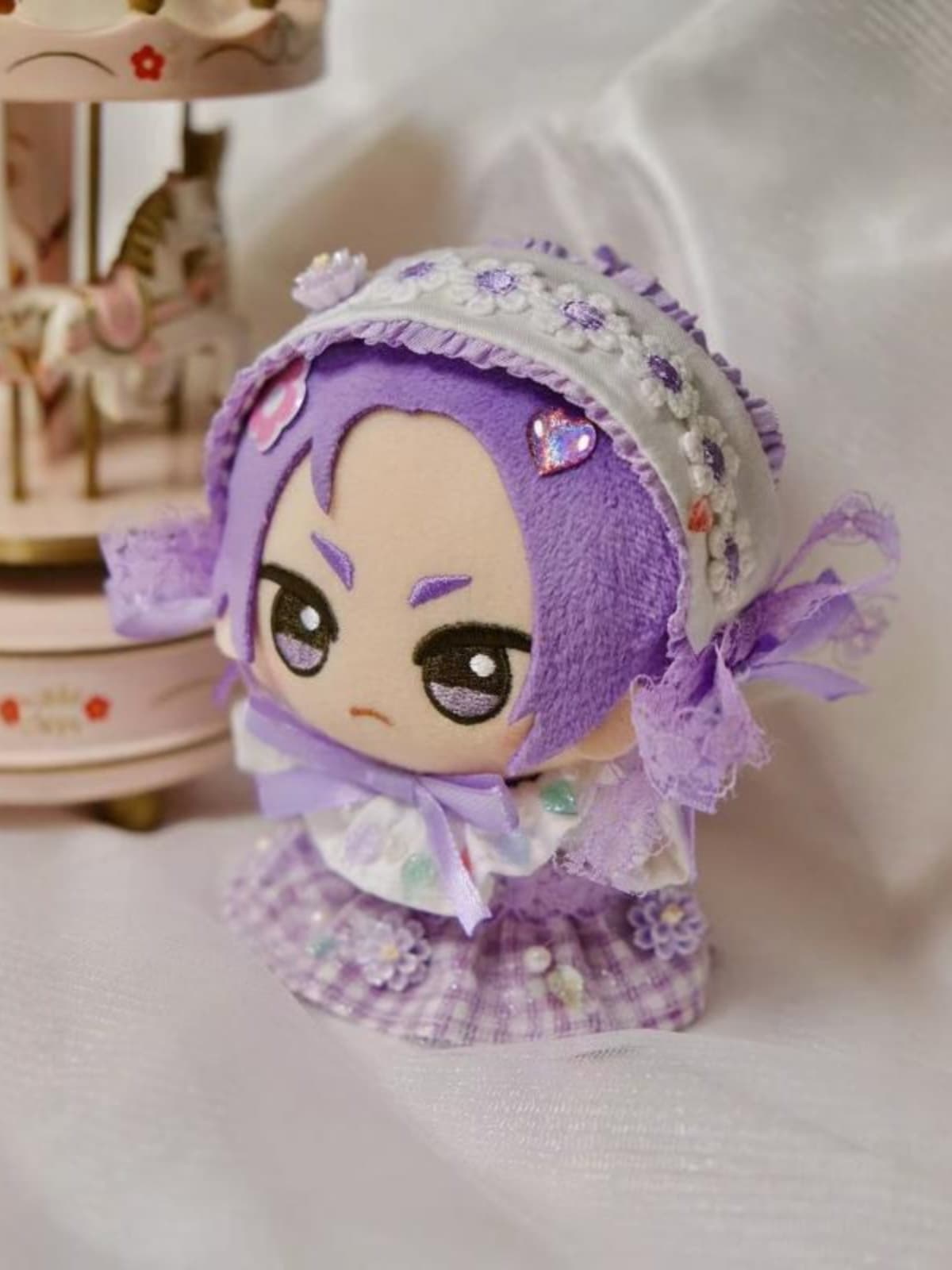 【10cm】ぬいぐるみ服 フラワーヘッド付きドレス