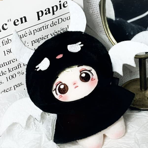 【10cm】 ぬいぐるみ服 天使な悪魔?デビルポンチョ
