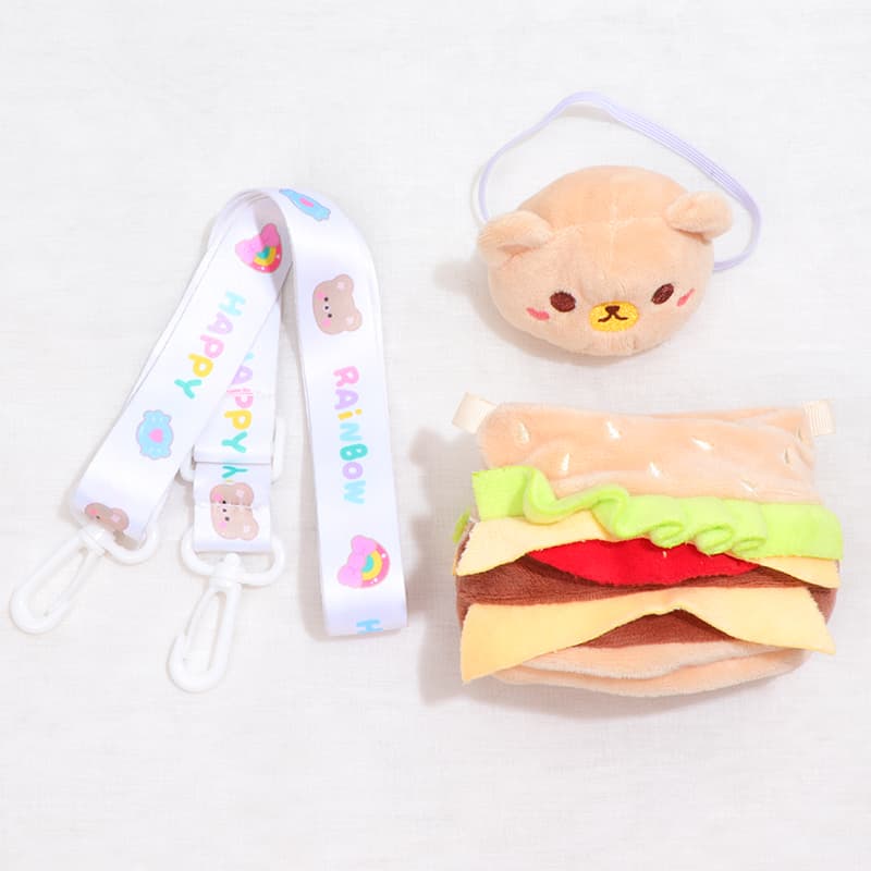 【20cm】ぬいぐるみ服 アニマル&フードショルダーポーチ