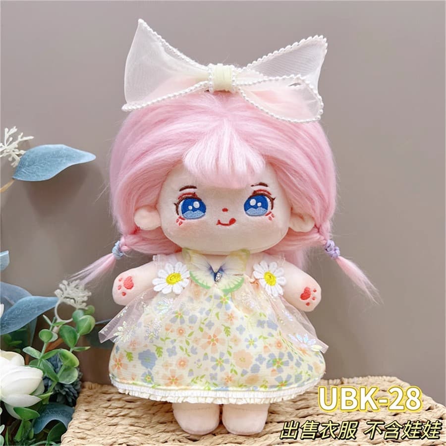 【20cm】ぬいぐるみ服 フリルワンピース全18種
