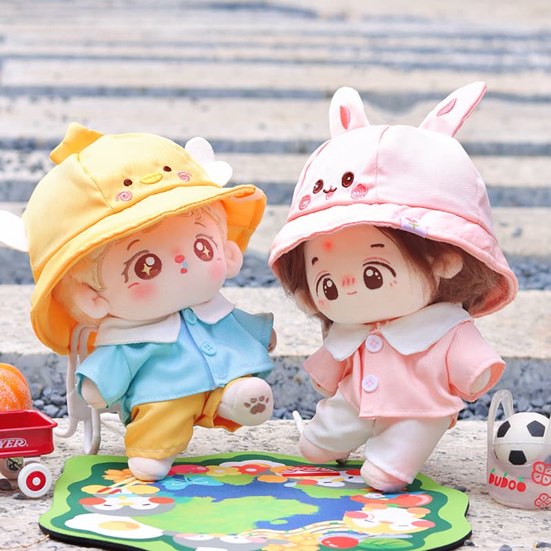 【20cm】ぬいぐるみ服 幼稚園服 ウサギ組・ヒヨコ組