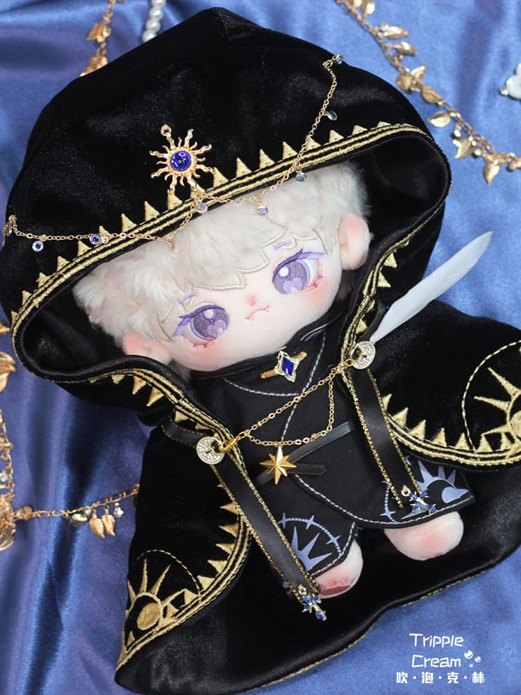 【20cm】 ぬいぐるみ服 星空の魔法使いローブ