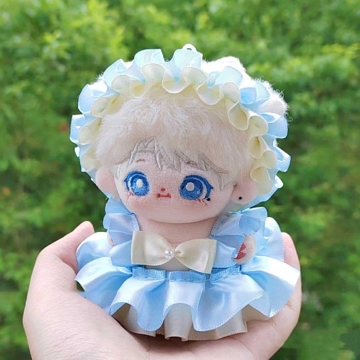 【10cm】 ぬいぐるみ服 ふんわりフリルの天使ドレス