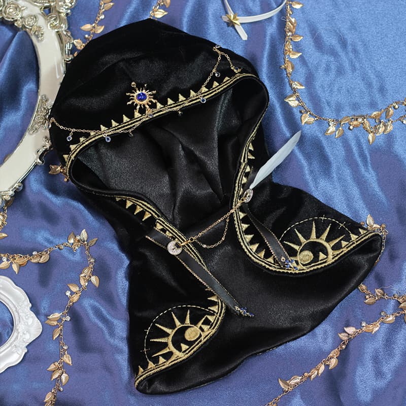 【20cm】 ぬいぐるみ服 星空の魔法使いローブ