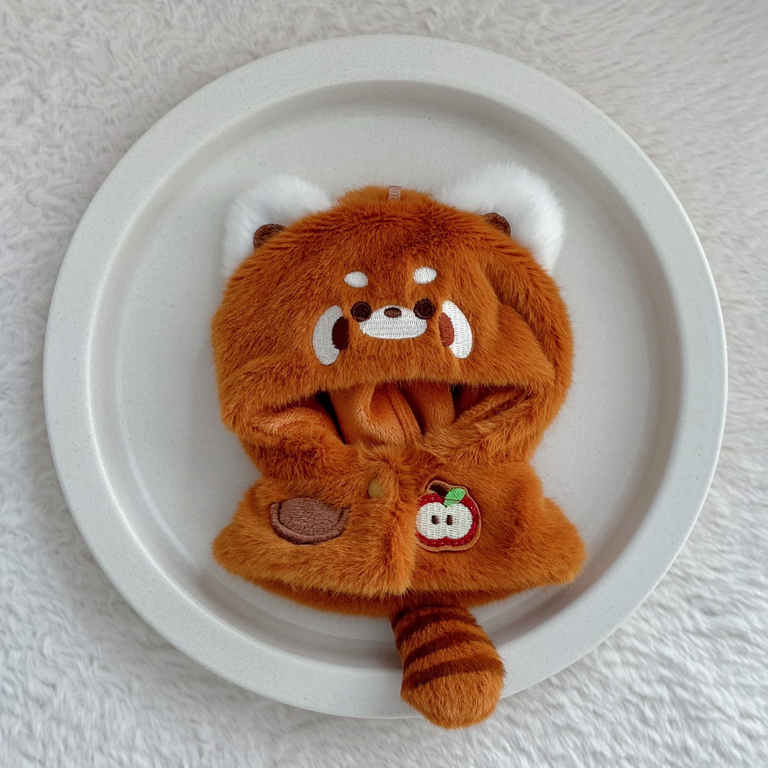【10cm】 ぬいぐるみ服 もこもこ動物なりきりずきん