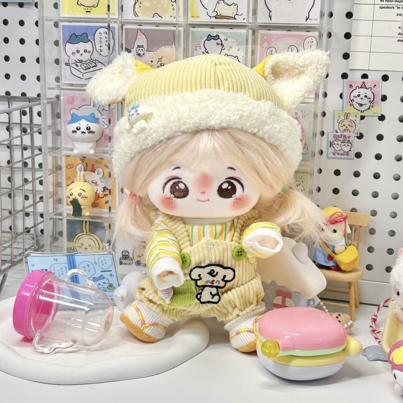 【20cm】ぬいぐるみ服 こいぬサロペット