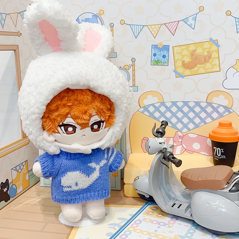 【20cm】ぬいぐるみ服 動物フード・ポンチョ