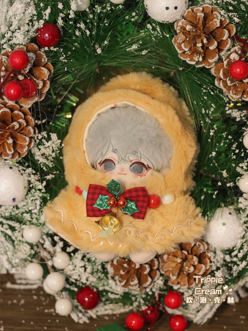 【10cm】 冬の贈り物 クリスマスぬいぐるみ服