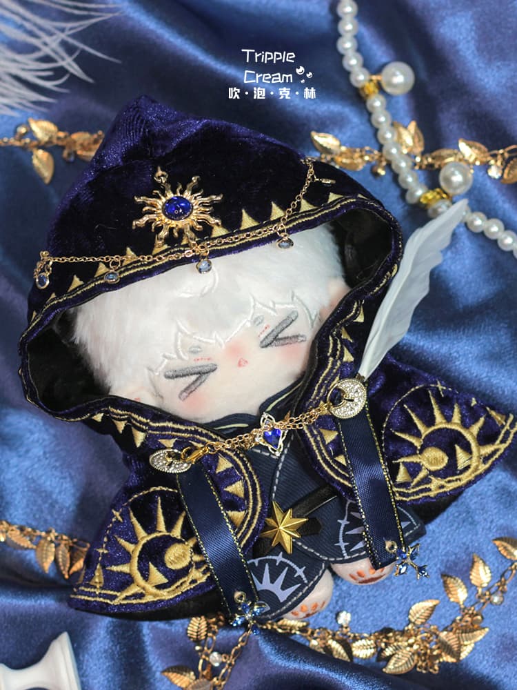 【10cm】 ぬいぐるみ服 星空の魔術師ローブ