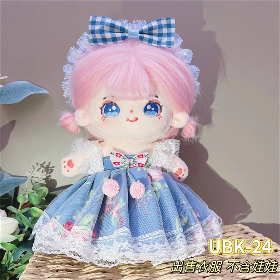 【20cm】ぬいぐるみ服 フリルワンピース全18種