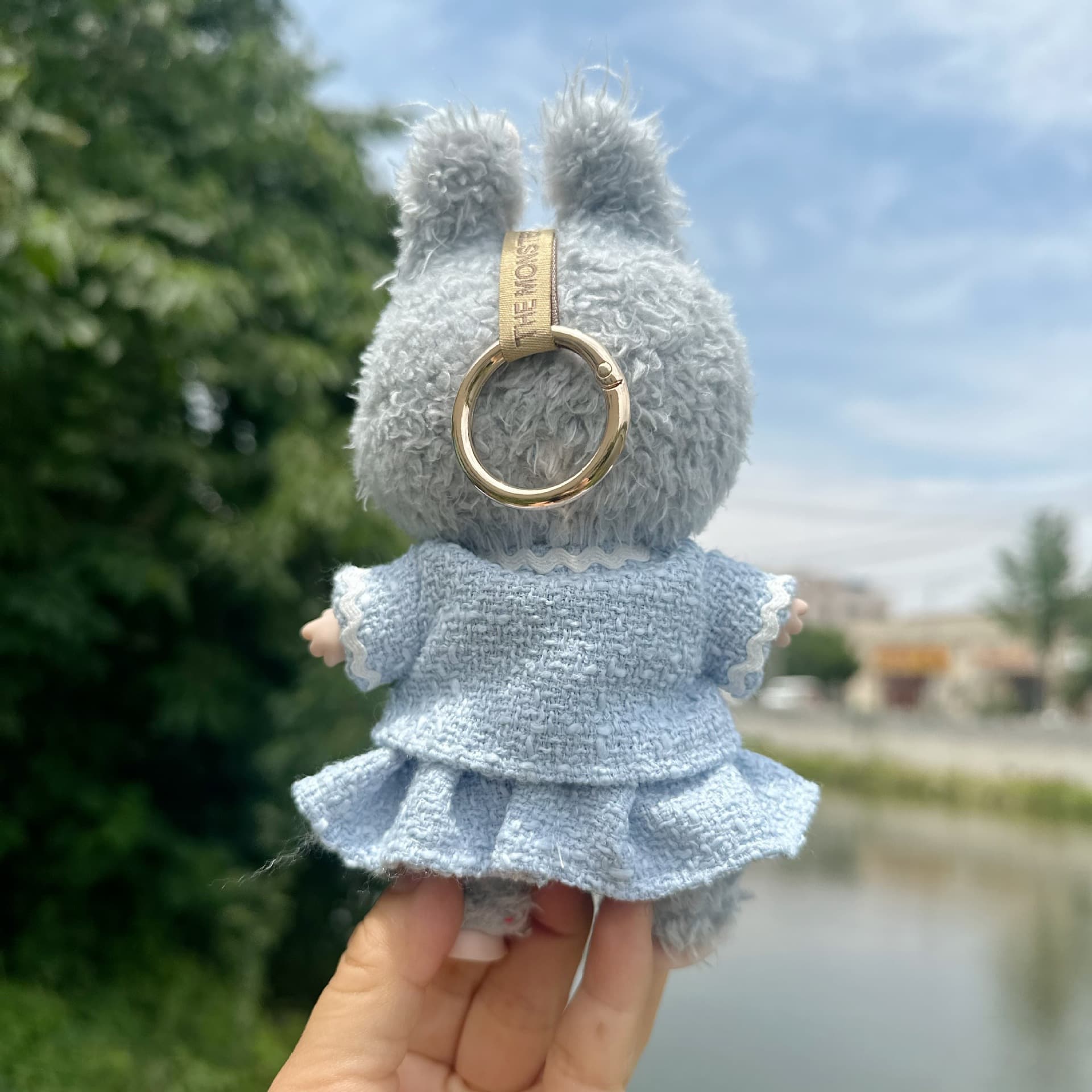 【15cm】ぬいぐるみ服 ツイード調セットアップ