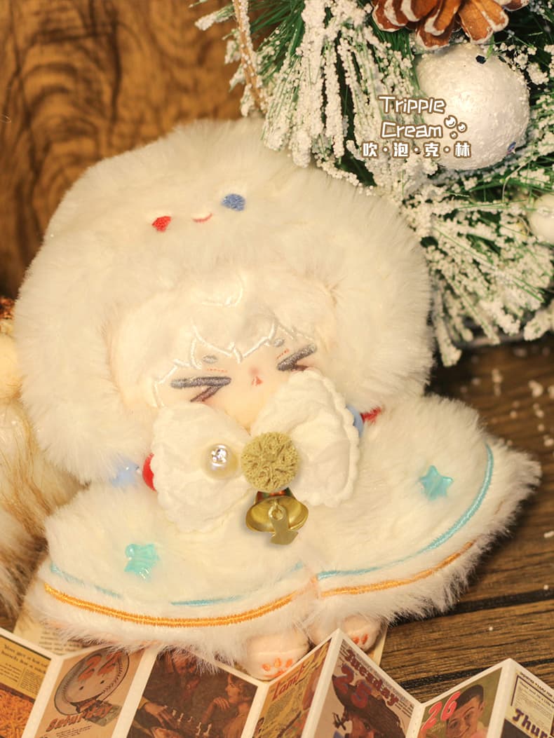 【10cm】 冬の贈り物 クリスマスぬいぐるみ服