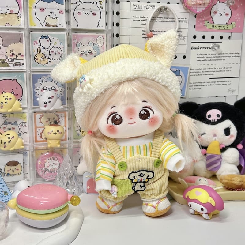 【20cm】ぬいぐるみ服 こいぬサロペット