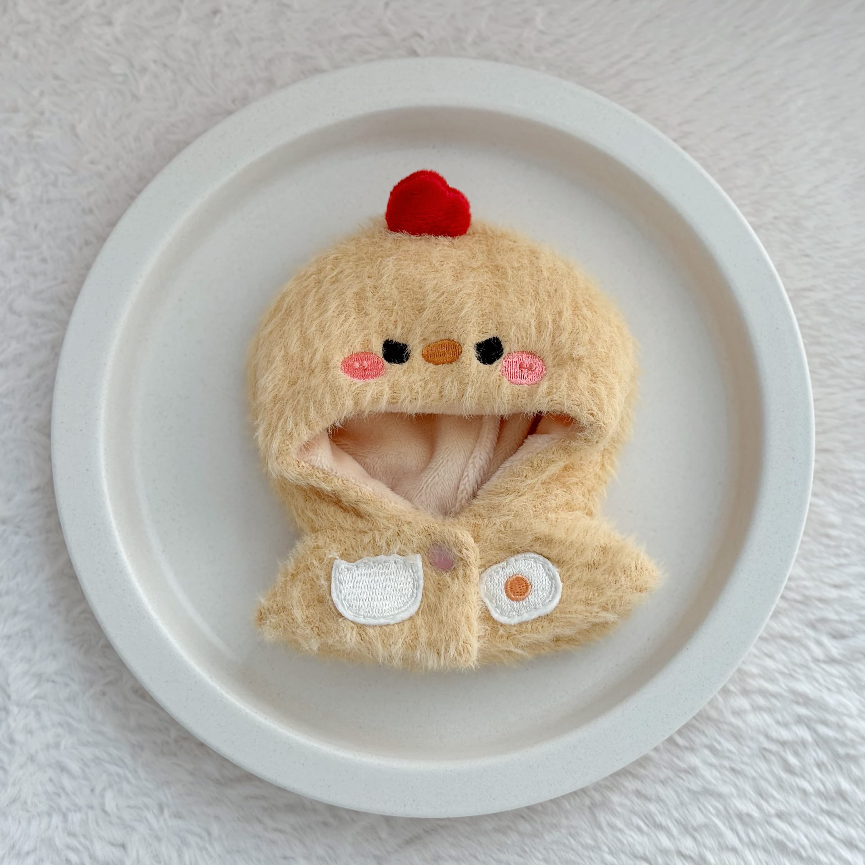 【10cm】 ぬいぐるみ服 もこもこ動物なりきりずきん