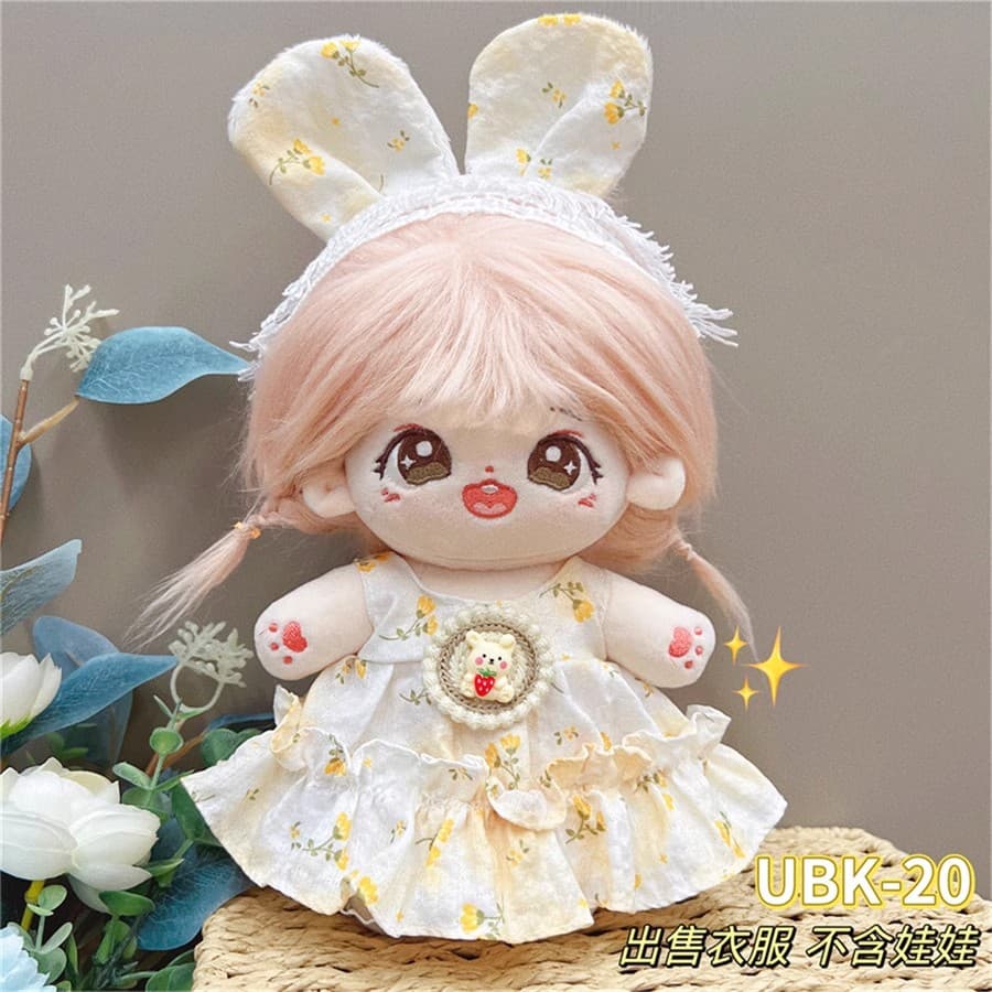 【20cm】ぬいぐるみ服 フリルワンピース全18種