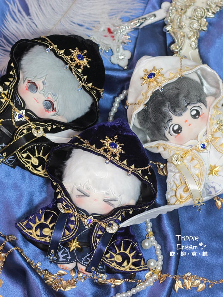 【10cm】 ぬいぐるみ服 星空の魔術師ローブ