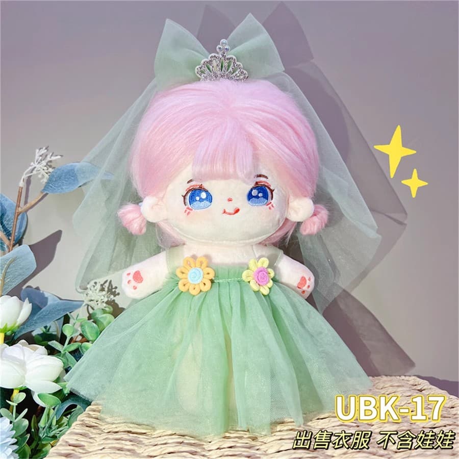 【20cm】ぬいぐるみ服 フリルワンピース全18種