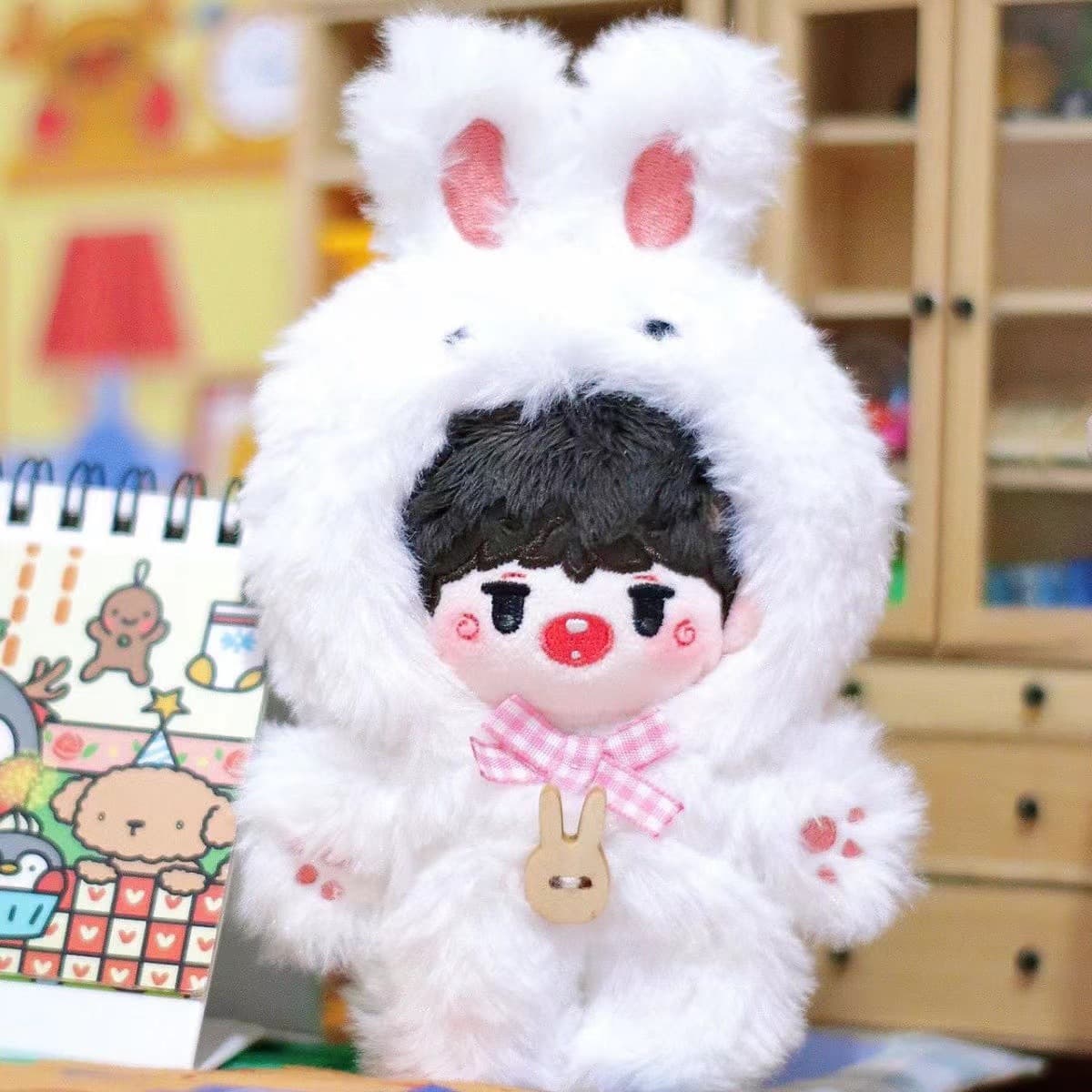 【10cm】ぬいぐるみ服 ふわもこアニマルシリーズ ペンギン・うさぎ・ブタ