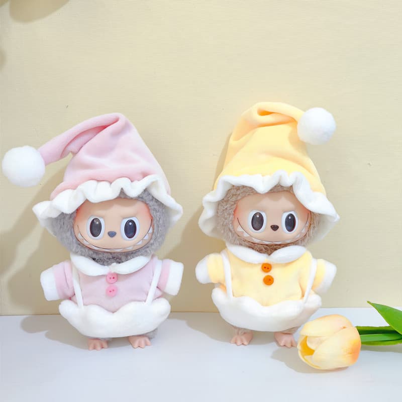 【15cm】ぬいぐるみ服 とんがり帽子のたまごパジャマ