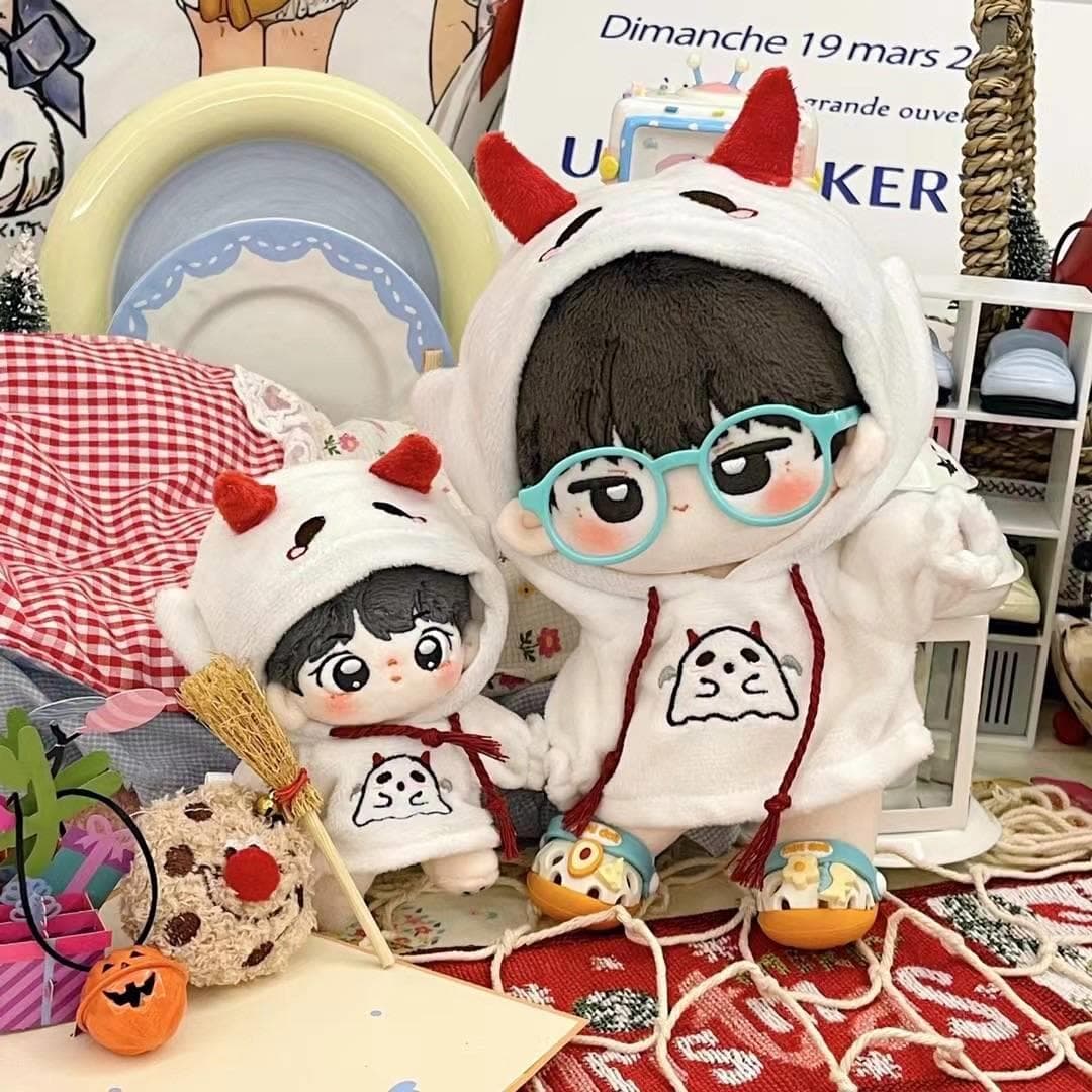 【10cm/20cm】ぬいぐるみ服 小悪魔おばけパーカー